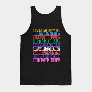 Equality Quotes Tank Top